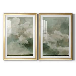 Coming Rain I by Wexford Homes 2-Pieces Framed Abstract Paper Art Print 22.5 in. x 30.5 in.