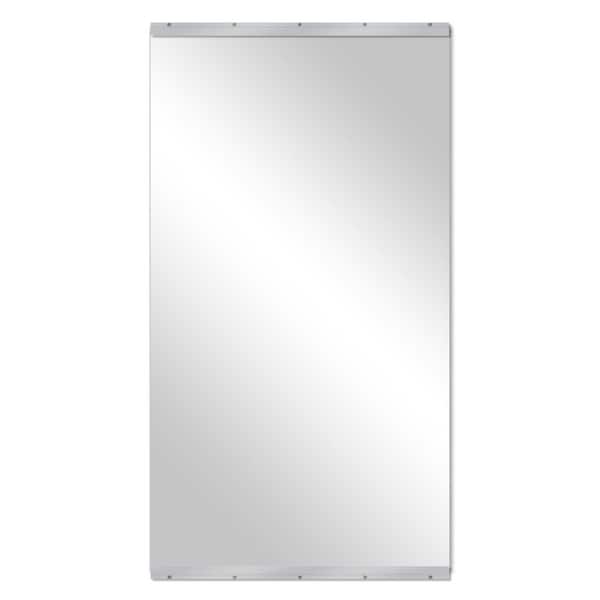LuxHomez Extra-Large 46 in. W x 84 in. H Rectangular Frameless