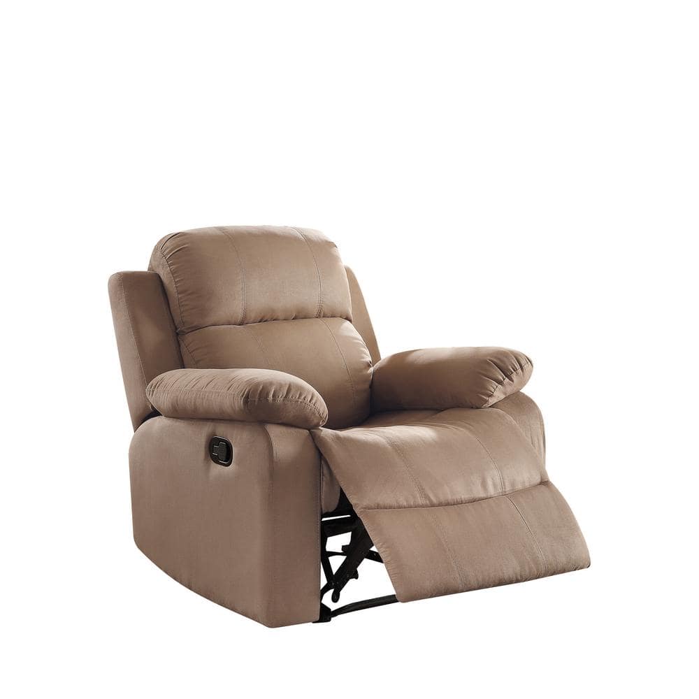 Parklon Brown Microfiber Recliner with Pillow Top Arms