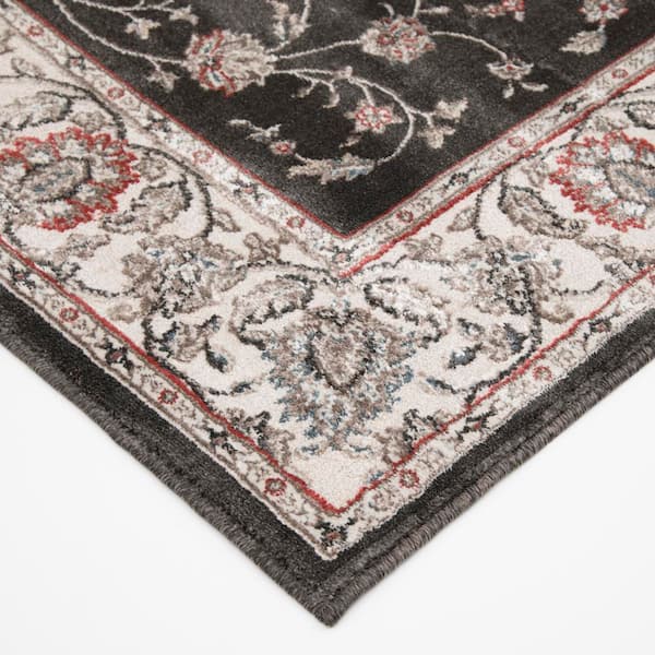 Kurdamir Rockland Abbey/Navajo White 33 in. W x 12 in. L Your Choice Length Stair Runner Coverage Area 2.75 sq. ft.