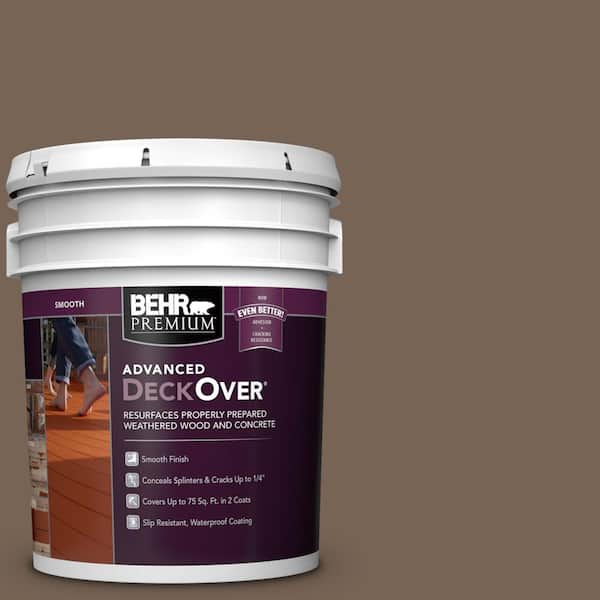 BEHR PREMIUM ADVANCED DECKOVER 5 gal. #SC-141 Tugboat Smooth Solid ...