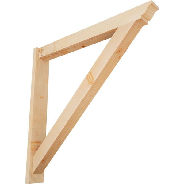 Ekena Millwork 6 in. x 42 in. x 42 in. Traditional Smooth Douglas Fir Outlooker