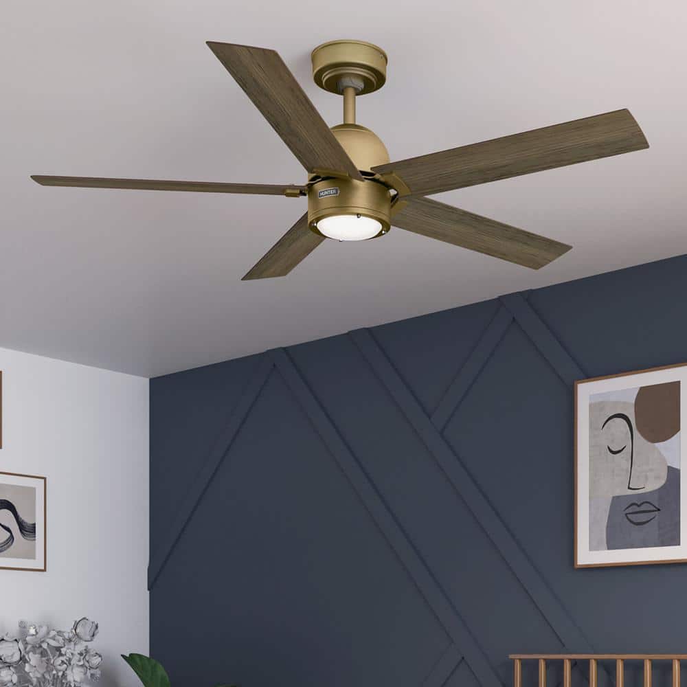 Erling 52 in. ENERGY STAR Luxe Gold Indoor Ceiling Fan with LED Light Kit and Handheld Remote price history on PriceWatchPro