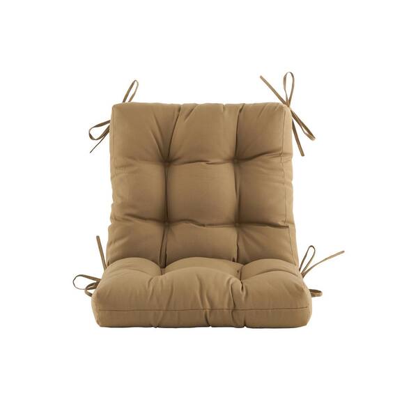 QILLOWAY Polyester Outdoor Chair Cushion Set,Outdoor Cushions for Patio  Furniture.Tan/Grey