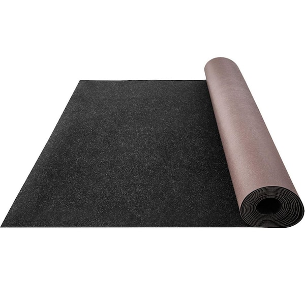 Boat Carpet, 6 ft. x 23 ft. Marine Carpet for Boats, Waterproof Black Indoor Outdoor Area Rug, Easy to Clean