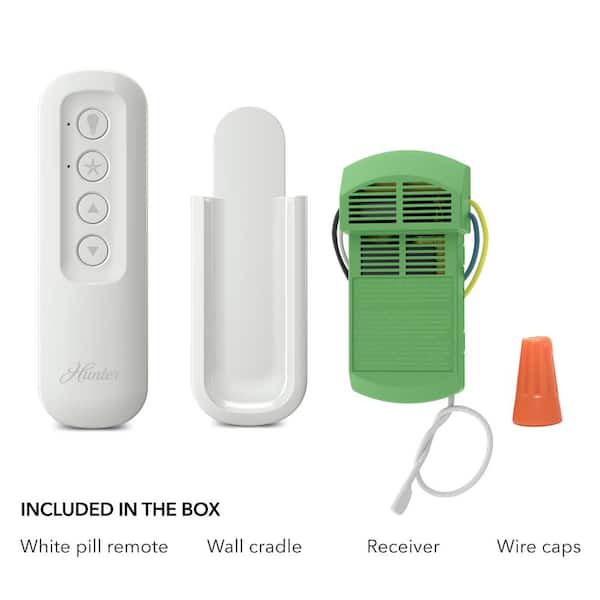 3-Speed Hand Held Ceiling Fan Remote Control, White
