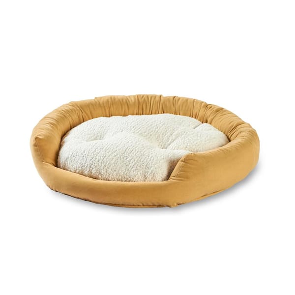 Happy Hounds Murphy Small Buttercream Donut Dog Bed