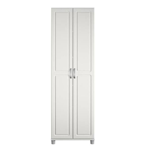 Ameriwood Home Clarkson Storage Cabinet in White 