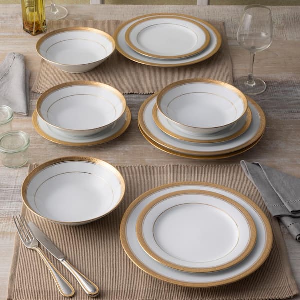 Noritake Crestwood Gold 7.5 in., 12 fl. oz. (Gold) Porcelain Soup