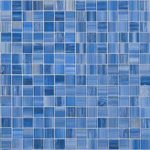 Jayla Lake 11.81 in. x 11.81 in. Polished Glass Wall Mosaic Tile (0.97 sq. ft./Each)