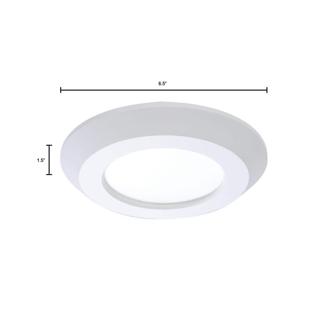 Contemporary White Aluminum 4" LED Surface Mount Downlight - Energy Star