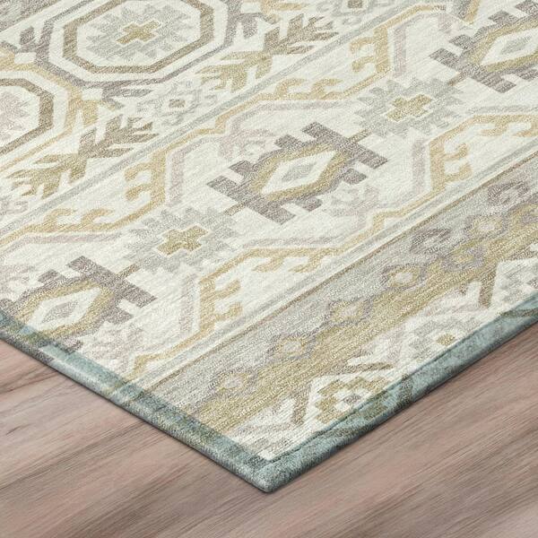 Chantille Machine Washable Indoor/Outdoor Abstract ACN3157 Ivory 2 ft. x 3 ft. Accent Rug
