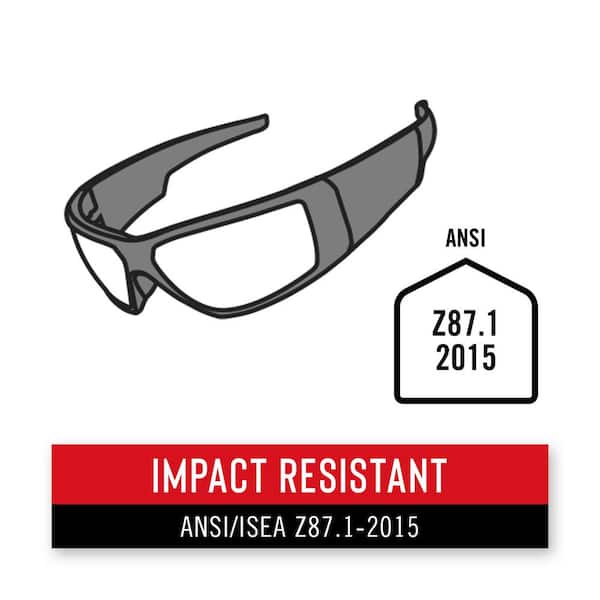 Safety Glasses, Polarized Sunglasses Lenses, U6 UV & Impact Eye Protection,  Safety Rating to ANSI Z87+, Hard Case