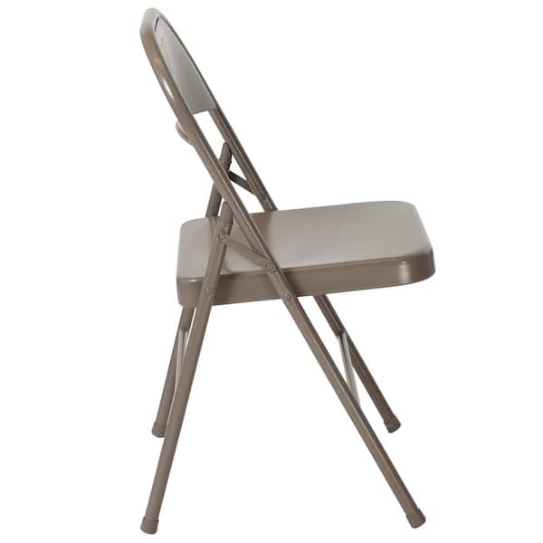 Gray Metal Outdoor Safe Folding Chair
