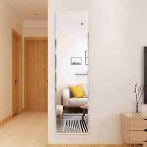 Fourth Generation 16 in. W x 52 in. H Rectangle Silver Full Body Mirror Dressing Mirror, for Bedroom and Living room