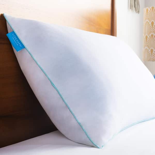 Linenspa Essentials Gel Encased Shredded Memory Foam White Queen Pillow  LSESQQGFSD2 - The Home Depot