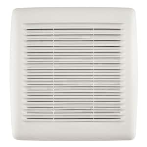 Broan Nutone Easy Install Bathroom Exhaust Fan Replacement Grille Cover White Fgr300s The Home Depot - How To Install Bathroom Fan Cover