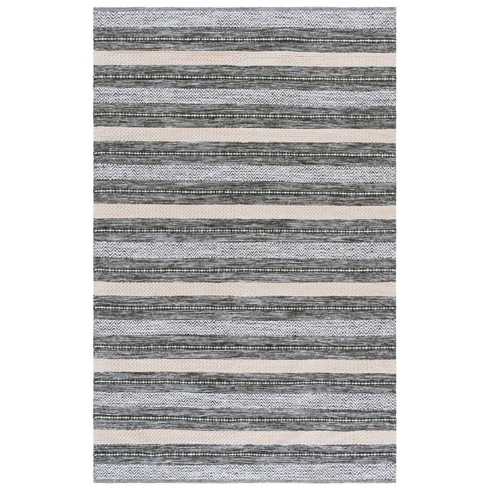 Montauk 5 ft. x 8 ft. Green/Ivory Modern Striped Area Rug price history on PriceWatchPro