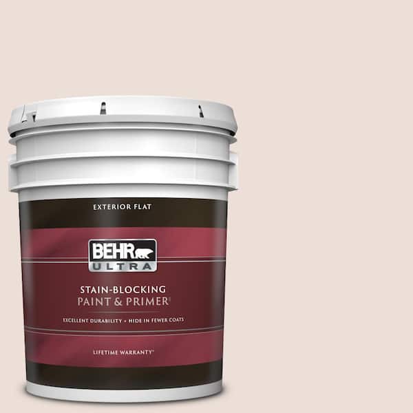 BEHR ULTRA 5 gal. #N160-1 Cameo Stone Flat Exterior Paint & Primer