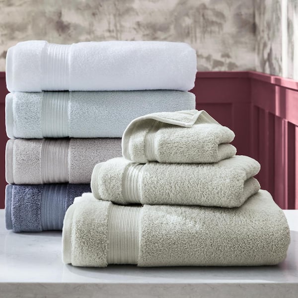 Superior Solid Egyptian Cotton Bath Towel Set, 30 x 55, White, 2
