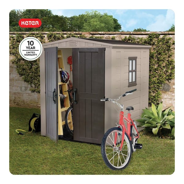Keter Factor 6 ft. W x 6 ft. D Outdoor Durable Resin Plastic