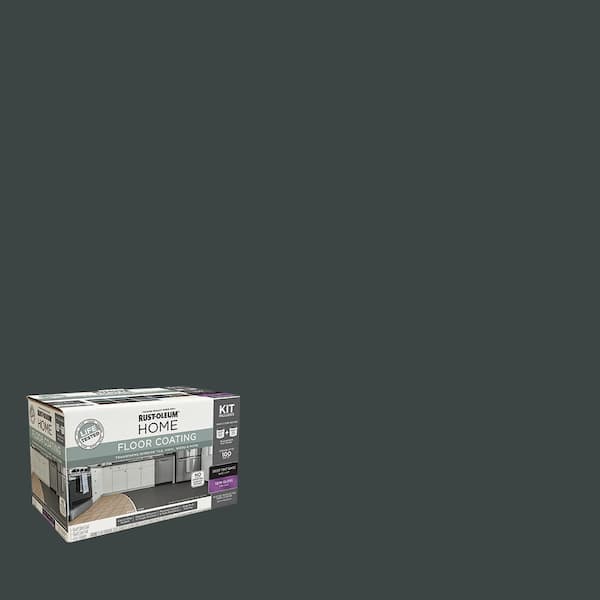 Rust-Oleum Home 1 qt. Pine Interior Floor Base Semi-Gloss Clear Coating Kit