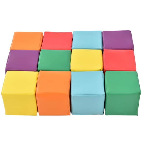TIRAMISUBEST Multi-Color Indoor Stacking Play Structure Foam Block