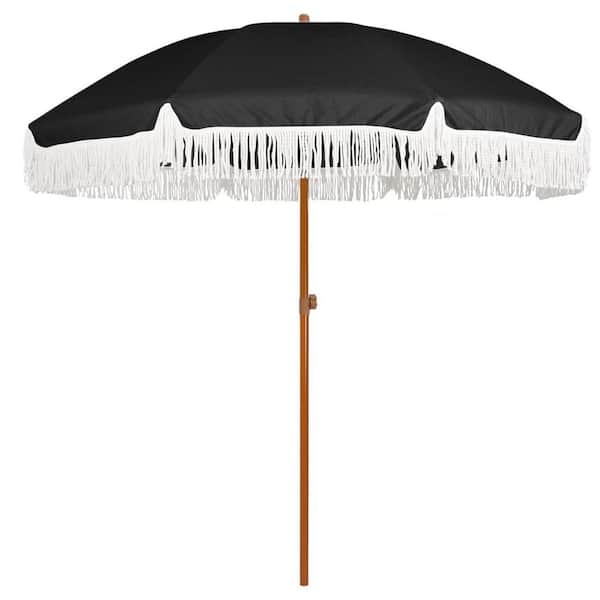 7-1 2 ft push-up patio umbrella model ucs00401c-tan ft Outdoor 1S Push-Up Patio Umbrella - Market Table Pool Deck Umbrella  UPF50+ UV Protection with 6 Sturdy Ribs for Balcony, Garden, Lawn, Backyard  (Tiffany Blue)