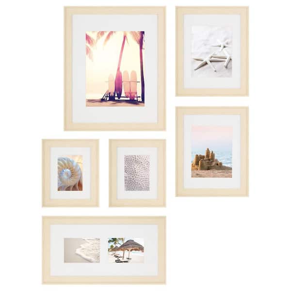 Cubilan 8 in. x 10 in. Beige Picture Frame (Set of 6)
