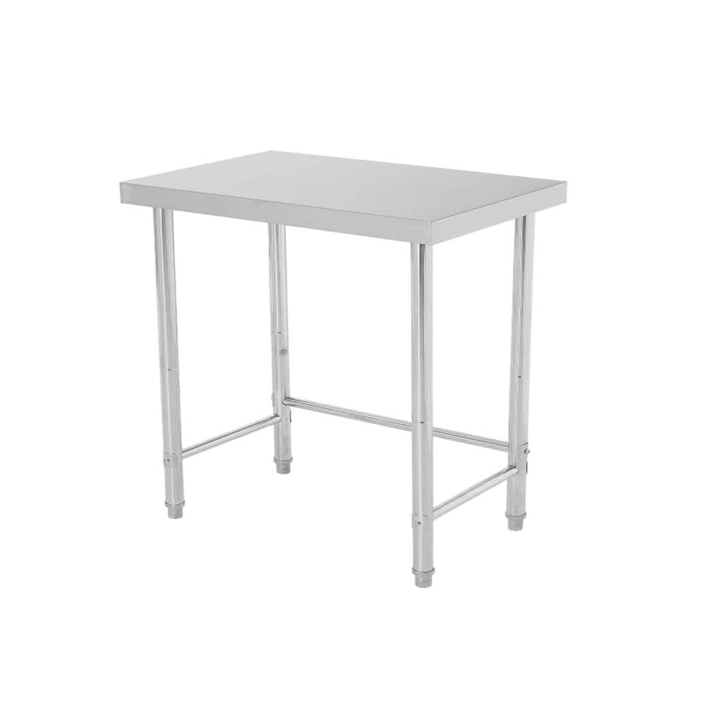 Heavy Duty Stainless Steel Kitchen Work Table - 18x28 Inch Commercial Food Prep Table, Open Base Without wheel price history on PriceWatchPro
