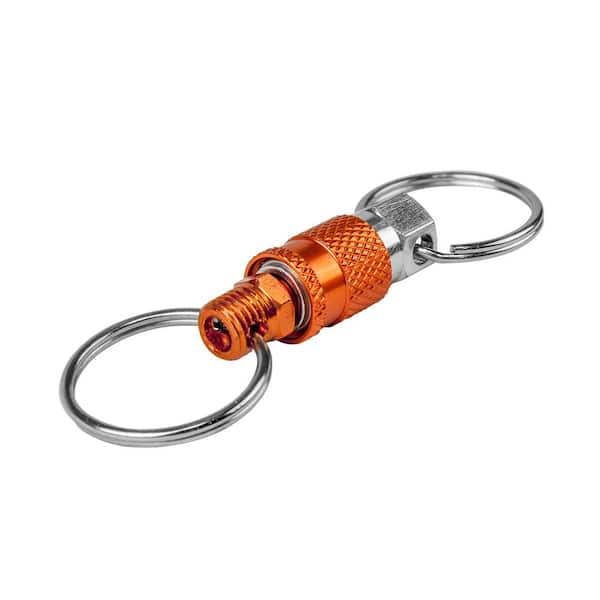 nobrand 2Pcs/Set Quick Release Keychain Pull-Apart Removable Keyring with Two Heavy Duty Split Rings Key Accessories 