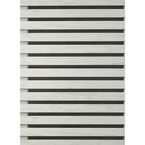 Marlow Charcoal Wood Slats Matte Non-pasted Paper Wallpaper