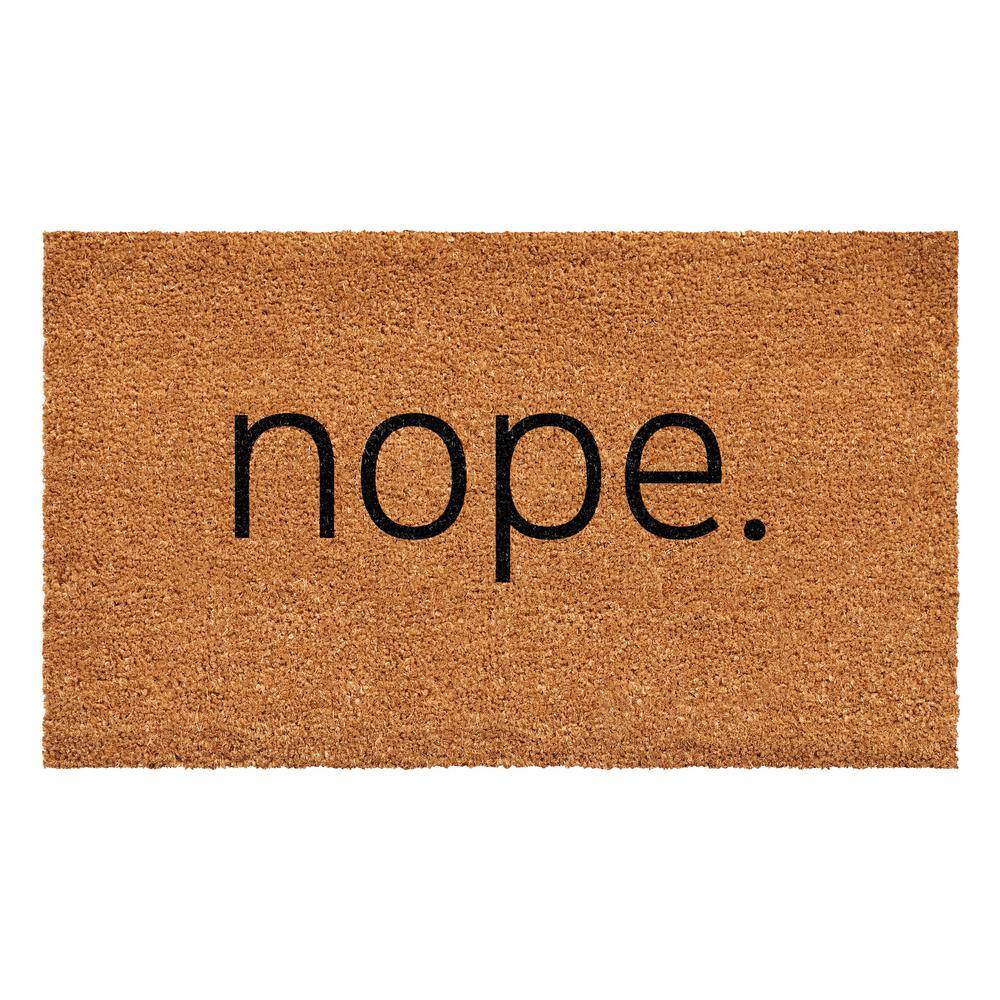Nope 17 in. x 29 in. Door Mat price history on PriceWatchPro