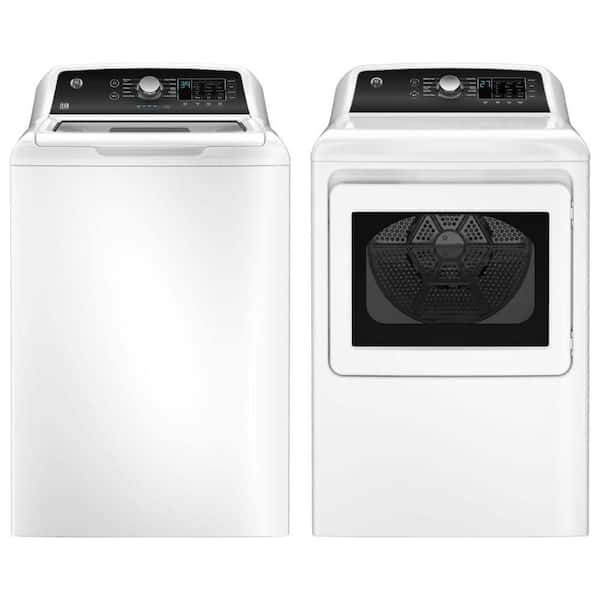 4.5 cu. ft. White Top Load Washer with Agitator and 7.4 cu. ft. White Dryer Set