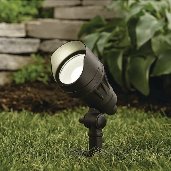 Hampton Bay 390 Lumen Millennium Black Adjustable Light Color