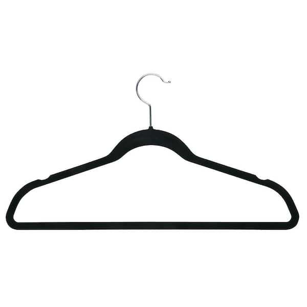 Thintime Space Saver Hanger, Black, Plastic, 18 Pieces