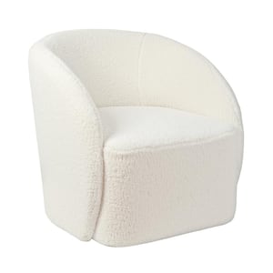 Liorin 31.5 in. Indoor White Finish Accent Chair