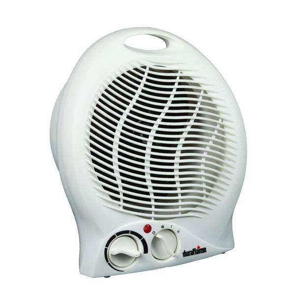 Duraflame 1500-Watt Infrared Electric Portable Desktop Heater with Integrated Handle - White