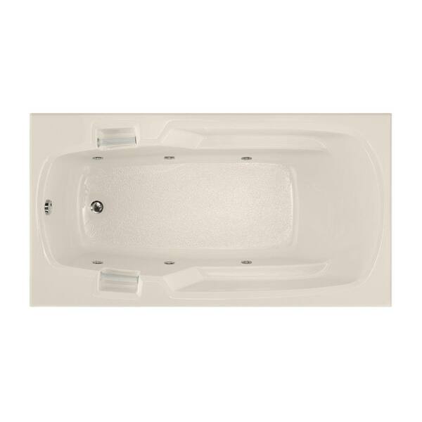 Hydro Systems Studio 5 ft. Reversible Drain Whirlpool Tub in Biscuit