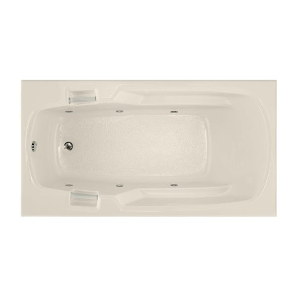 Hydro Systems Studio 60 in. Acrylic Rectangular Drop-in Whirlpool Bathtub in White