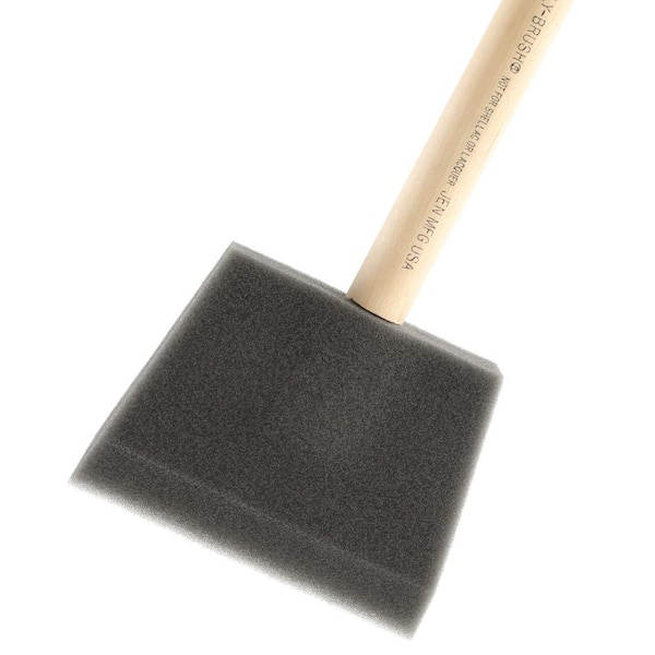Black Poly Foam Brushes