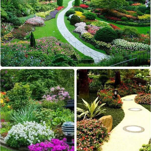 Garden Flower Bed s 40ft Border With 40 Pcs Landscapes Stakes