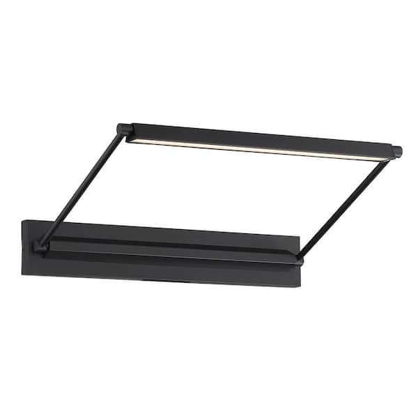 WAC Lighting Hudson 17 in. Black LED Adjustable Picture Light, 3000K
