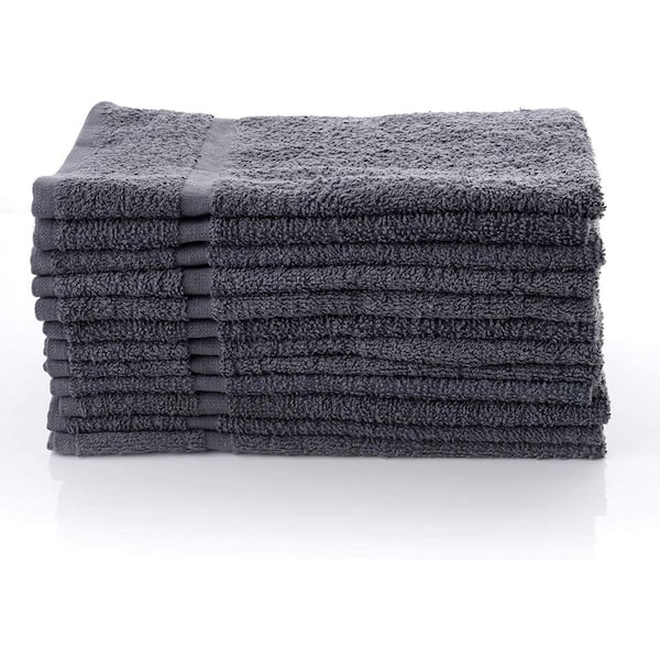 Cuisinart Gray Dish Cloths 2 Pack 12 by 12 100% Cotton