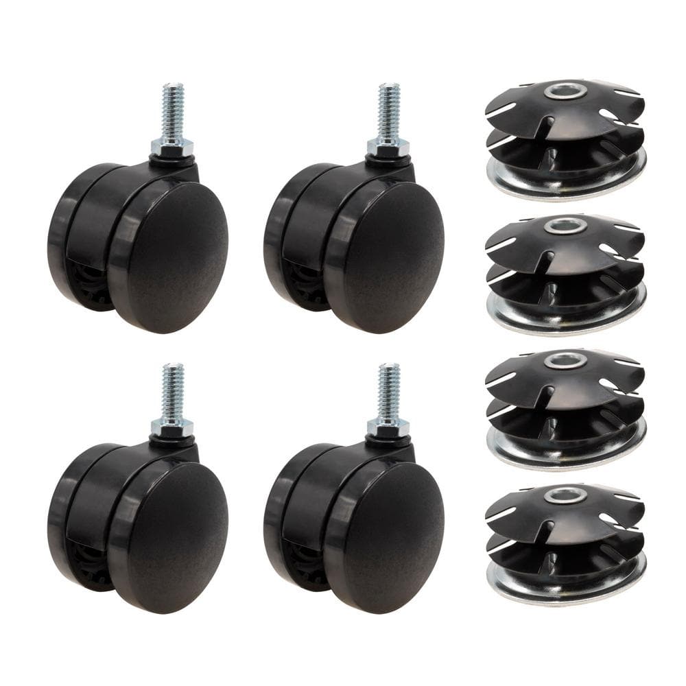 2 in. Black Furniture Swivel Caster with 440 lbs. Load Rating for 2 in. Round, 16 up to 18 gauge tubing (4-Pack) price history on PriceWatchPro