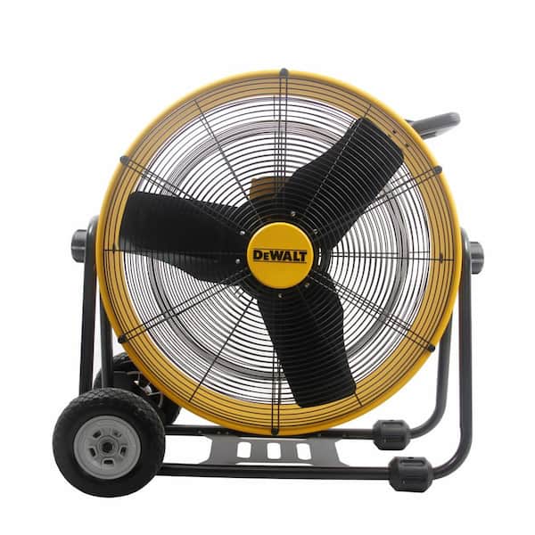 DEWALT 24 in. Heavy-Duty Drum Fan with Extra Long 12 ft. Power Cord and Stepless Speed Control
