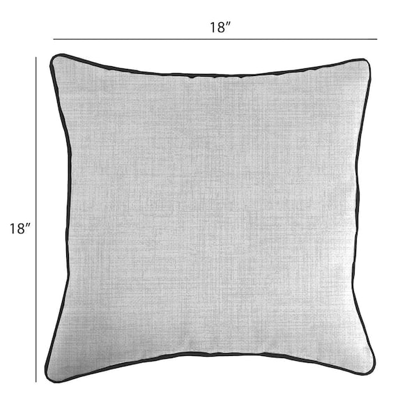 La Jolla Outdoor Water Resistant Square and Rectangular Throw Pillows - Set of 4 , Black/White