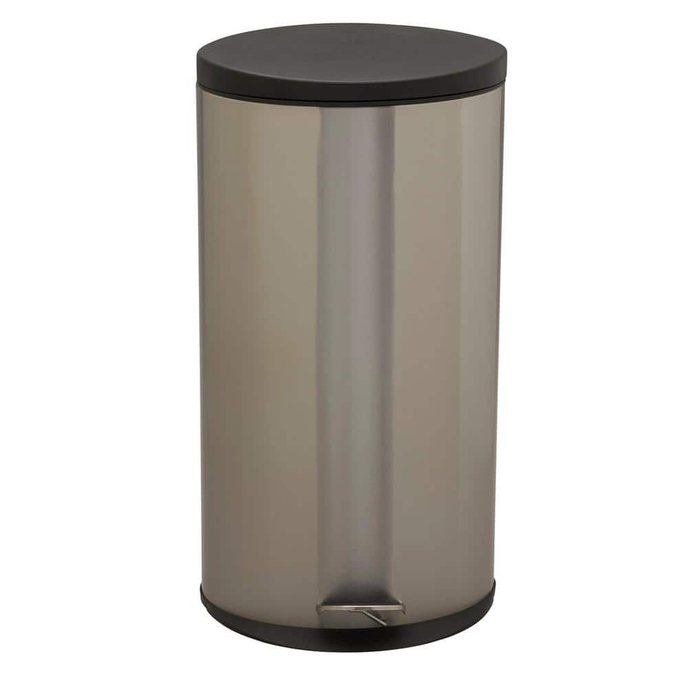 Savannah 30L Brushed Stainless Steel Step Trash Can