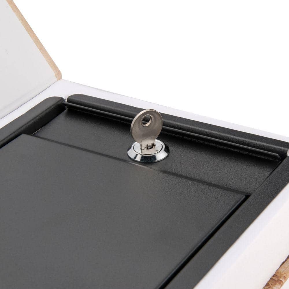 Compact Steel Paris and London Dual Book Safe with Key Lock