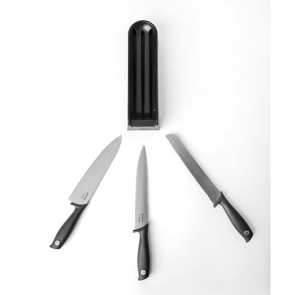 Brabantia Tasty 5-Knife Plastic Knife Block Set 123061 - The Home